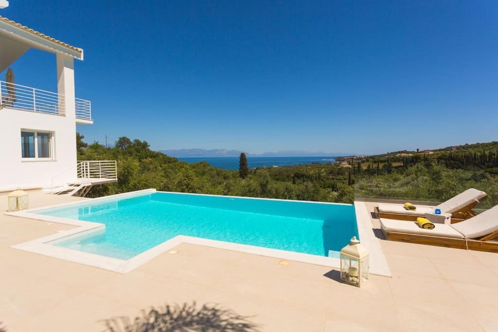 Koroni - Villa Merkouri - Entire Villa With Panoramic View Екстериор снимка